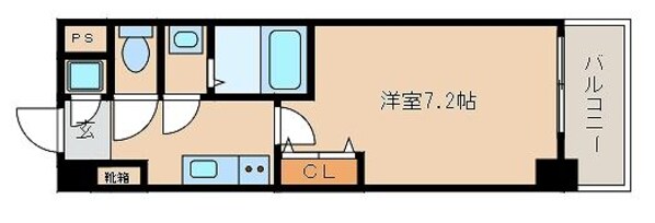 中崎町駅 徒歩5分 6階の物件間取画像